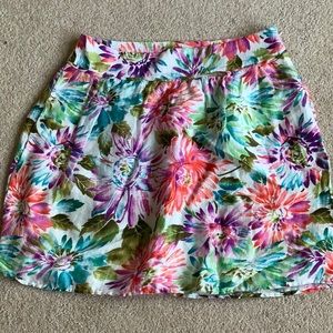 LOFT floral skirt